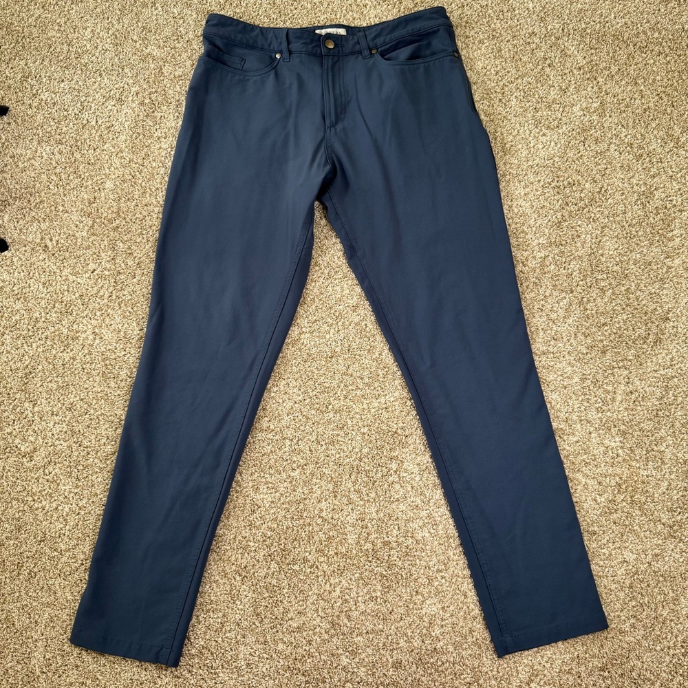 Mens Oliver Size 33x30 Blue‎ Passage Performance Nylon Blend Stretch Pants